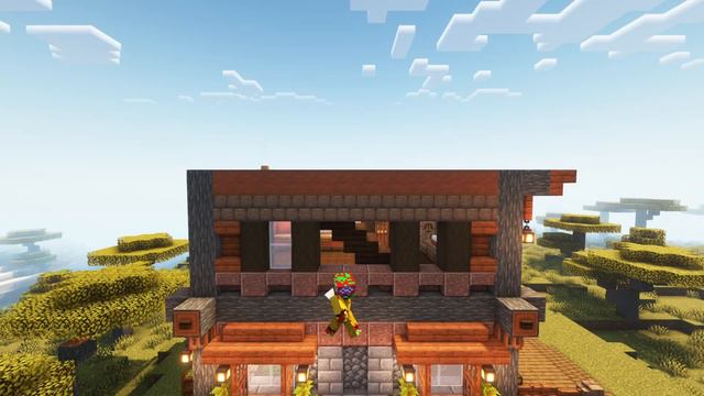 How to build Savanna House - Minecraft tutorial смотреть онлайн