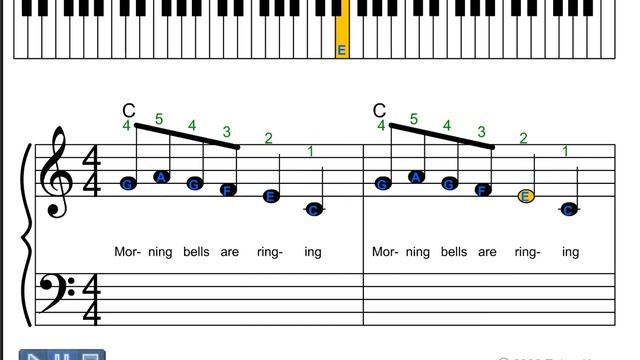Learning how to play Easy Piano Song on virtual piano Z-Board Keyboard : Piano Lesson #6 смотреть онлайн