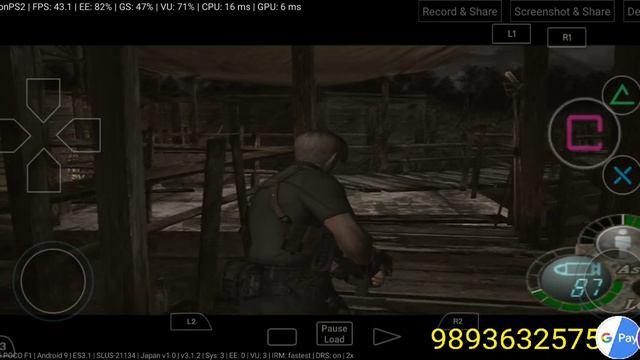 Resident Evil 4 in POCO F1 Damon Ps2 V3.0 Emuleter Gameplay part 10 смотреть онлайн