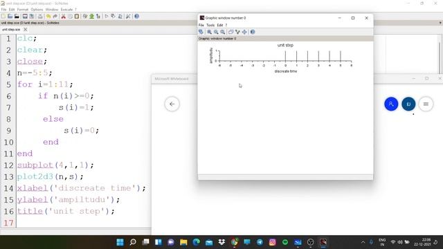 scilab || unit step function || смотреть онлайн