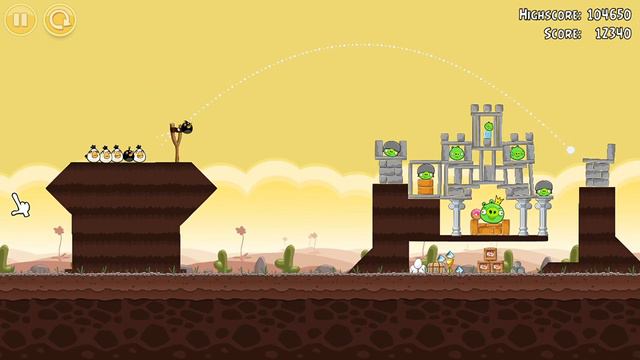 Angry Birds v1.6.3.1 but the ctuscnes are different смотреть онлайн