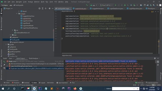 Duplicate class kotlin.collections.jdk8.CollectionsJDK8Kt found in modules in android studio смотреть онлайн