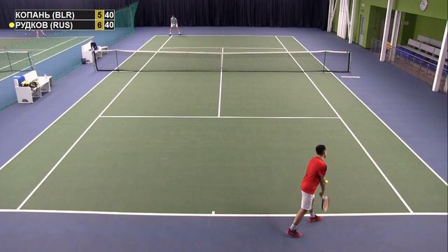 ФИНАЛ: MASTERS-2 РУДКОВ А. [RUS] Vs КОПАНЬ А. [BLR] | Минск 06.03.2018 LIGATENNISA.BY
