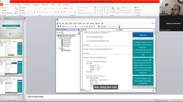 اسرار اقوى اداة breakpoint | Vba | Excel | excel online| excel tutoring ! excel for beginners смотреть онлайн