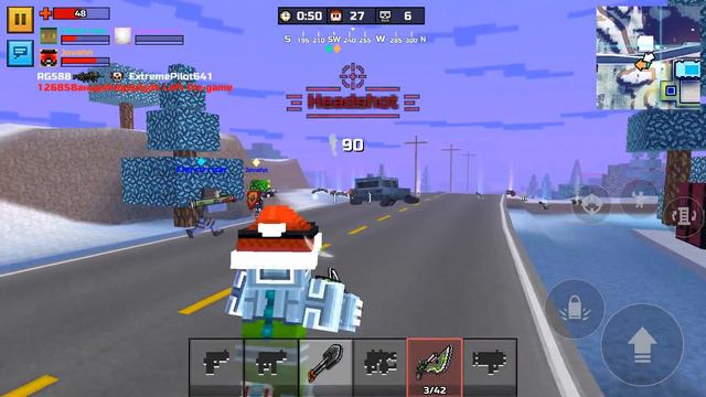 Pixel Gun 3D - One Gold Chest Challenge in the Battle Royale (Robo Croc Winter) смотреть онлайн