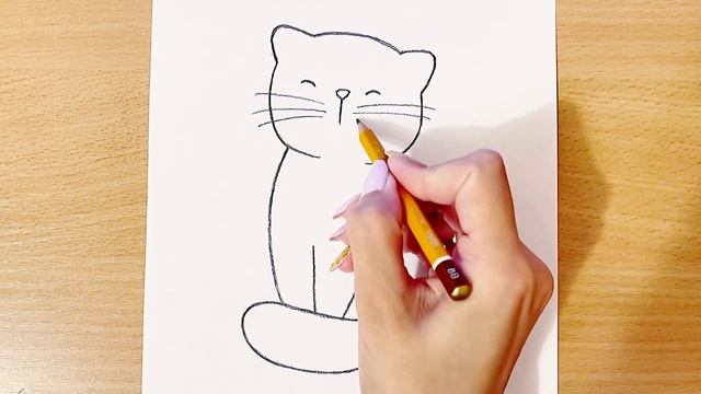 Как Нарисовать Милую Кошку Легко И Просто | Как Нарисовать Кошку / Рисуем Котёнка Поэтапно смотреть онлайн