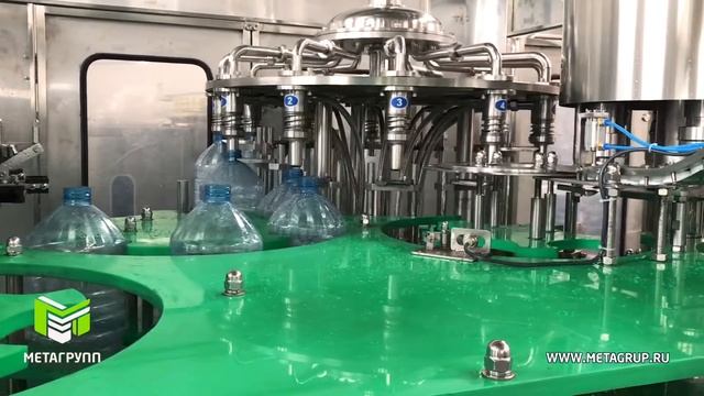 Линия розлива негазированной воды в ПЭТ 5,0 л. CGF12-12-4 5L производительность 2000 бут-час. смотреть онлайн