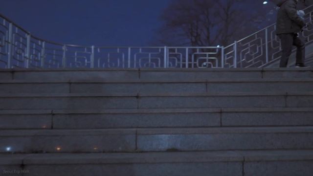 There is a fixed path, but sometimes I go the other way. Walking at night in Seoul, end of winter. смотреть онлайн