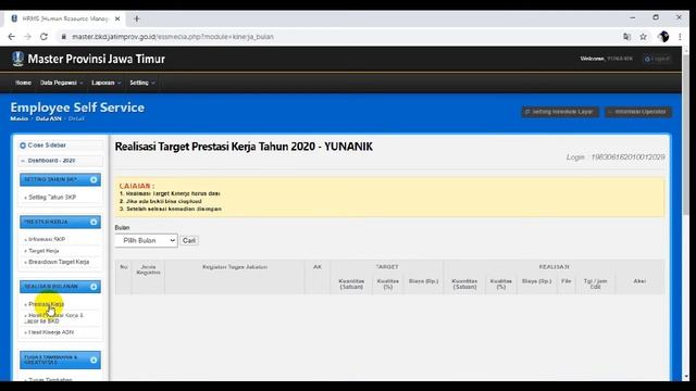 CARA MENG-UPLOAD LAPORAN/ REALISASI BULANAN SKP DI EMASTER JAWA TIMUR смотреть онлайн