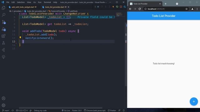 Tutorial Membuat Todo List dengan State Management Provider Menggunakan Flutter Full смотреть онлайн
