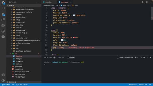 #4 React. Weather App стилизация material design react-iconsI axios смотреть онлайн