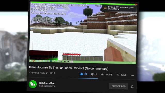 He WALKED To The Minecraft Far Lands...
