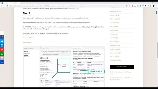 How to solve Http Error 500.19 Internal Server Error for DOTNET Core application смотреть онлайн