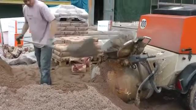 Полусухая механизированная стяжка.