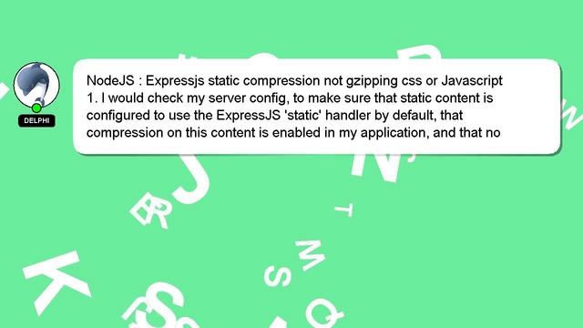 NodeJS : Expressjs static compression not gzipping css or Javascript смотреть онлайн