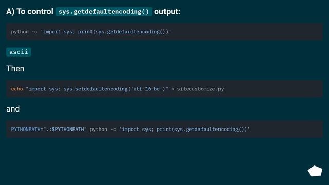 Changing default encoding of Python? смотреть онлайн