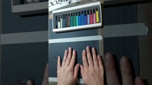 Обзор бюджетной сухой пастели Olki. Рисуем простой зимний пейзаж для начинающих.