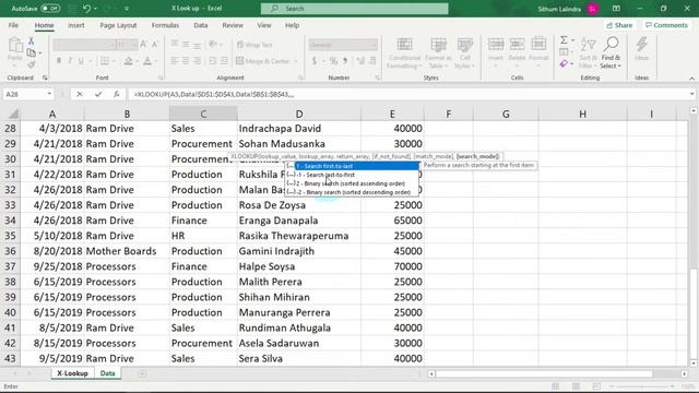 Microsoft Office - Excel Series E015 (X-Lookup / Xlookup) Sinhala (සිංහලෙන්) смотреть онлайн