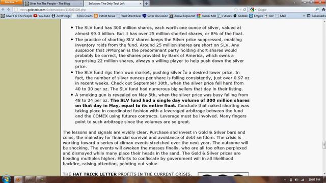 Silver Update 1/20/12 Comex Credibility смотреть онлайн