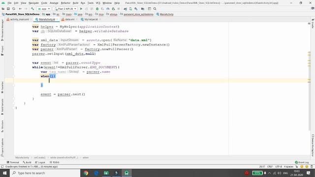 Android app to Parse XML Data and store into SQLite DB смотреть онлайн