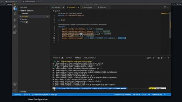Как начать писать на Go в VSCode