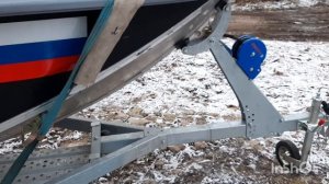 Волжанка 46 фиш.Лодочный прицеп МЗСА Ешка.#мзса#катер #rs600 #лодка #волжанка46фиш