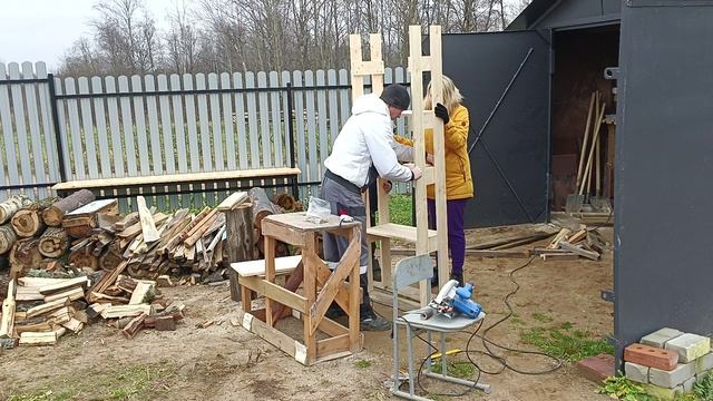 Изготовление стеллажа в баню смотреть онлайн