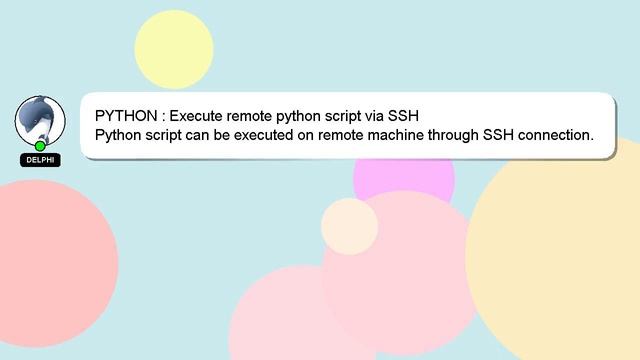 PYTHON : Execute remote python script via SSH смотреть онлайн