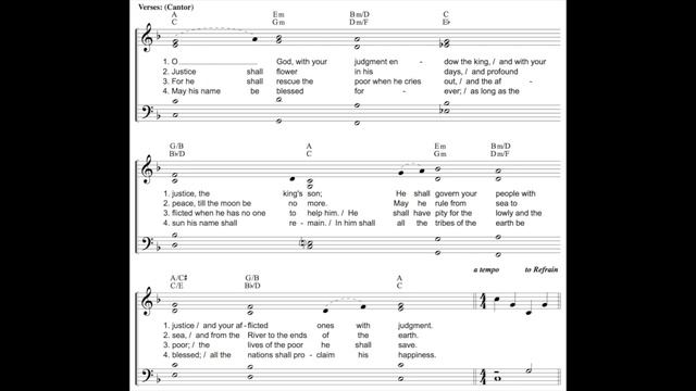 2 Justice shall flourish - Psalm 72:1-2, 7-8, 12-13, 17 Second Sunday of Advent смотреть онлайн