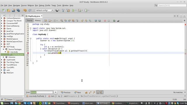 Java:StackTraceElement, e.getStackTrace() смотреть онлайн