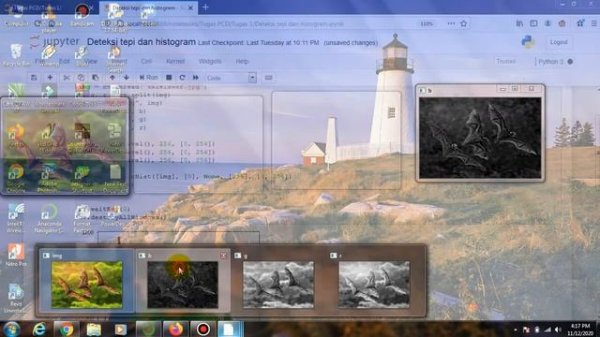 Deteksi tepi dan histogram openCV