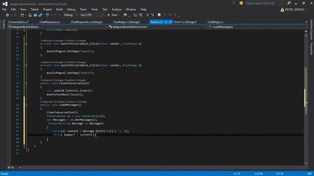 TELEGRAM DEMO APP PART TWO | C#, JSON смотреть онлайн