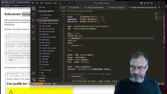 webtec kmom06 tisdagszoom (6/8) - Övning CRUD med PHP PDO SQLite - UPDATE U i CRUD смотреть онлайн