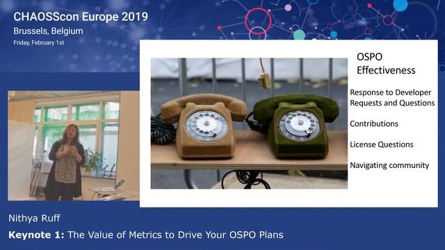 The Value of Metrics to Drive Your OSPO Plans | Nithya Ruff | CHAOSSconEU2019 смотреть онлайн