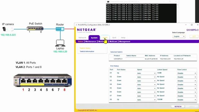 How to Create VLAN in a NetGear Switch (GS 108PE) смотреть онлайн