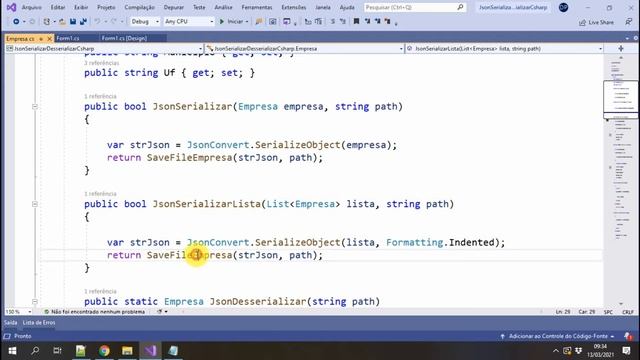C#, serializar e desserializar lista de objetos JSON. C Sharp Windows Form. Vídeo 3 смотреть онлайн