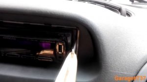 Демонтаж магнитолы 1DIN