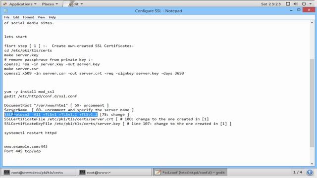 Configure SSL to use secure encrypt connection in centos 7 смотреть онлайн