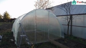 Теплица под пленку. Обзор арочной пленочной теплицы на металлическом каркасе.