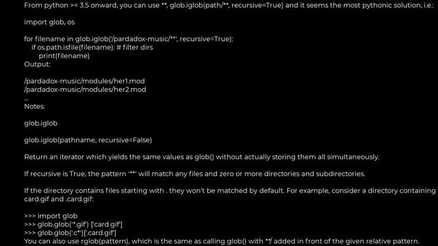 Python :Iterating through directories with Python(5solution) смотреть онлайн