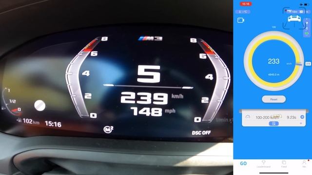BMW M3 G80 *MANUAL* LAUNCH CONTROL 0-290 ACCELERATION & SOUND By AutoTopNL