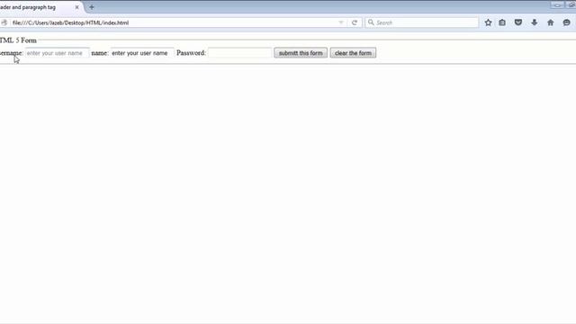 placeholder and value Lecture 14-Complete HTML and CSS Website Tutorial for beginners смотреть онлайн