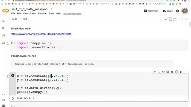 70: divide_no_nan | TensorFlow | Tutorial смотреть онлайн