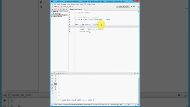 python file write смотреть онлайн