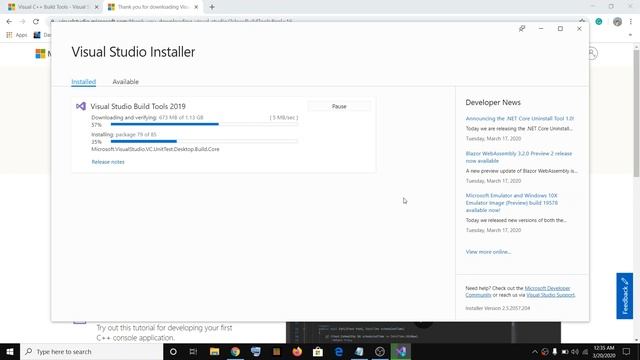 How to Download and Install Visual Studio Build Tools 2019 смотреть онлайн