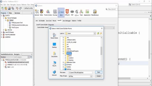 The Simplest Way to JavaFX : 2- Open SceneBuilder Into NetBeans IDE смотреть онлайн