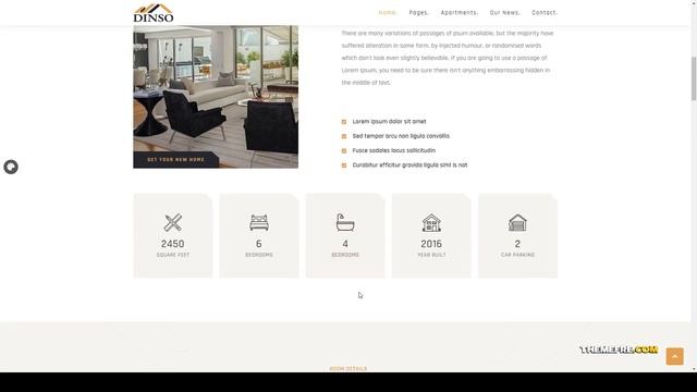 Dinso - Single Property and Apartment WordPress Theme listing apartment complex Maya смотреть онлайн