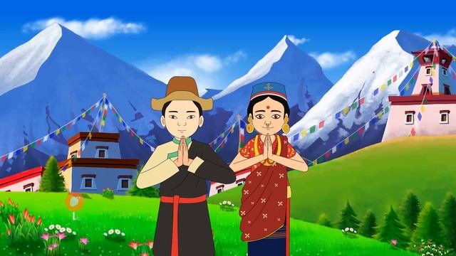 Sayaun Thnunga Phool Ka l नेपाली राष्ट्र गान (सयौँ थुङ्गा) | Nepali Rhymes for kids смотреть онлайн