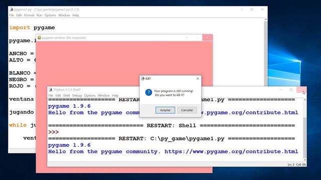 Python - Nivel 29 - Reto 3 - Eventos en pygame смотреть онлайн