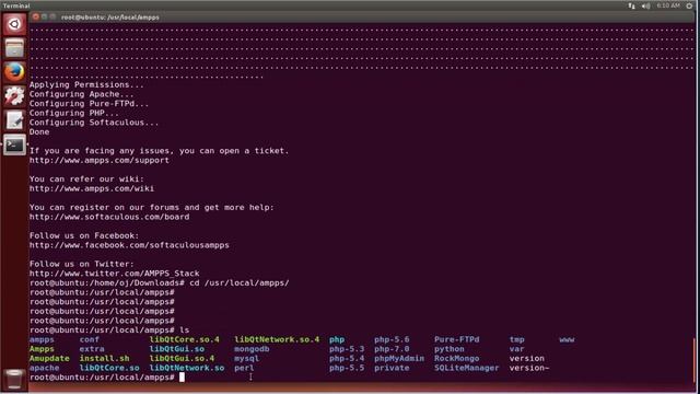 How to Install AMPPS on Ubuntu linux смотреть онлайн